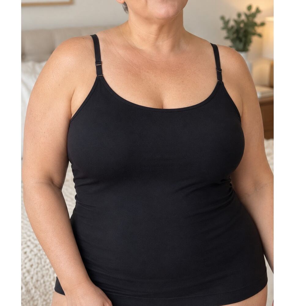 Shapermint Essentials All Day Every Day Scoop Neck Cami 3XL Black NWT